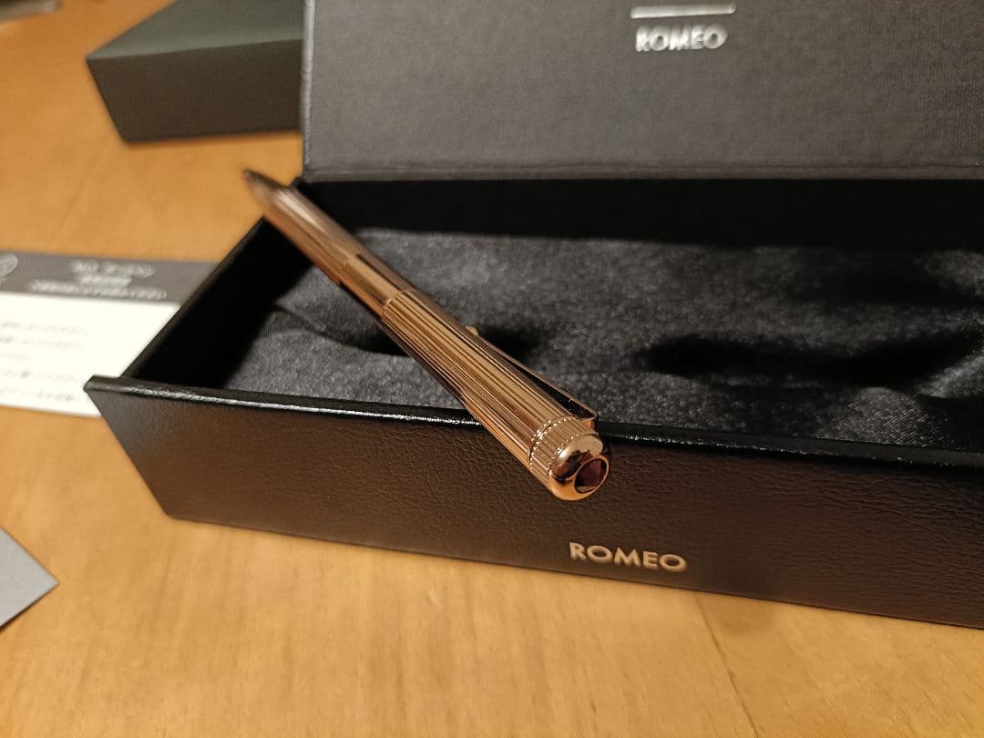 ROMEO No.3 ボールペン ES（バーチカルライン）ヴィンテージローズ