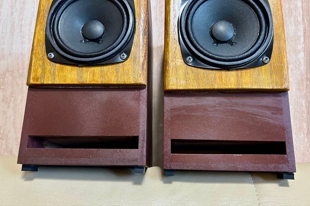 北日本音響10cm広帯域SPユニット使用 ハンドメイドバスレフスピーカー（ペア）
