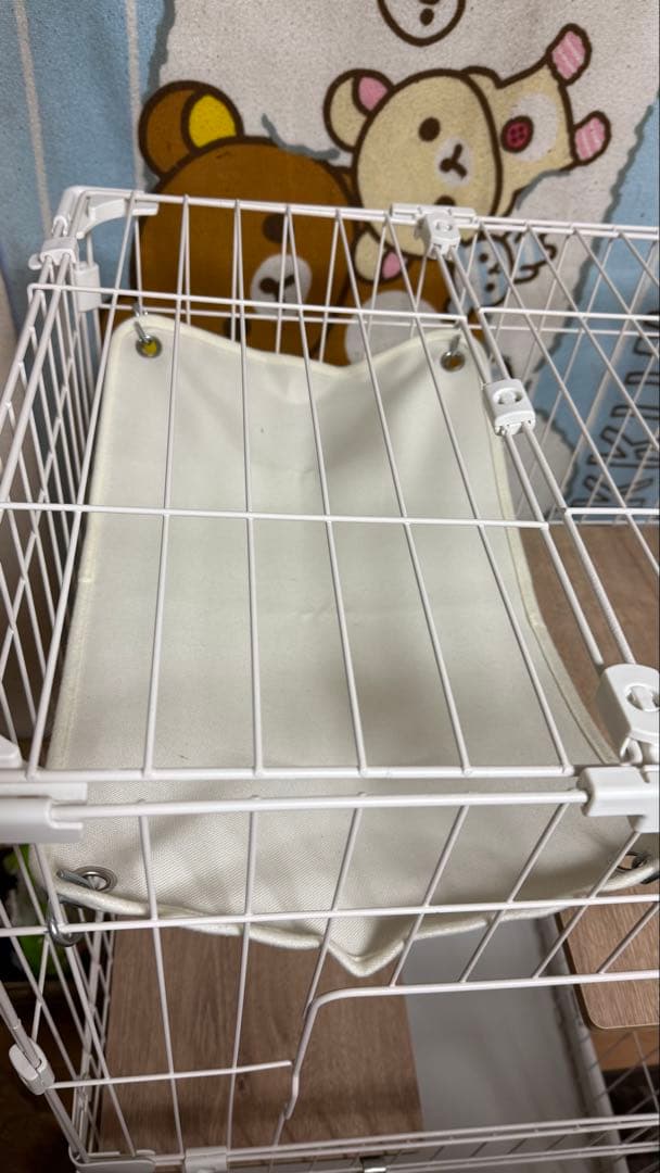 アイリスオーヤマ 猫 ケージ ミニタイプ 2段 ハンモック付き マットホワイト