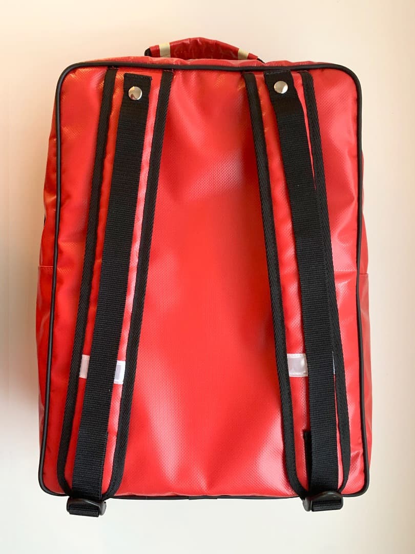 防災防犯ダイレクト 非常持出袋 防災リュック17L 防炎 (赤)