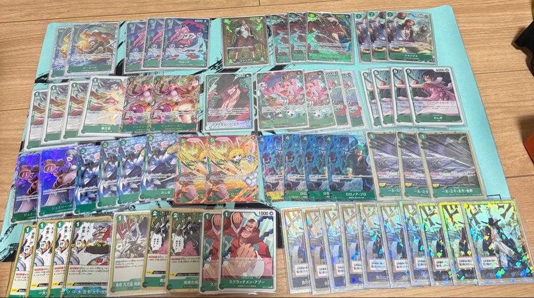 ワンピースカード　緑ミホーク　デッキ　パラレル