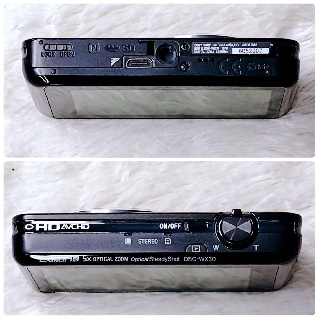 ✨美品✨SONY Cyber-shot DSC-WX30 コンデジ　ブラック