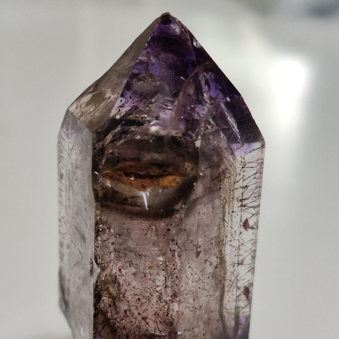パワーストーン　天然石　ジンバブエ産　水入りアメジスト　36g　No.561