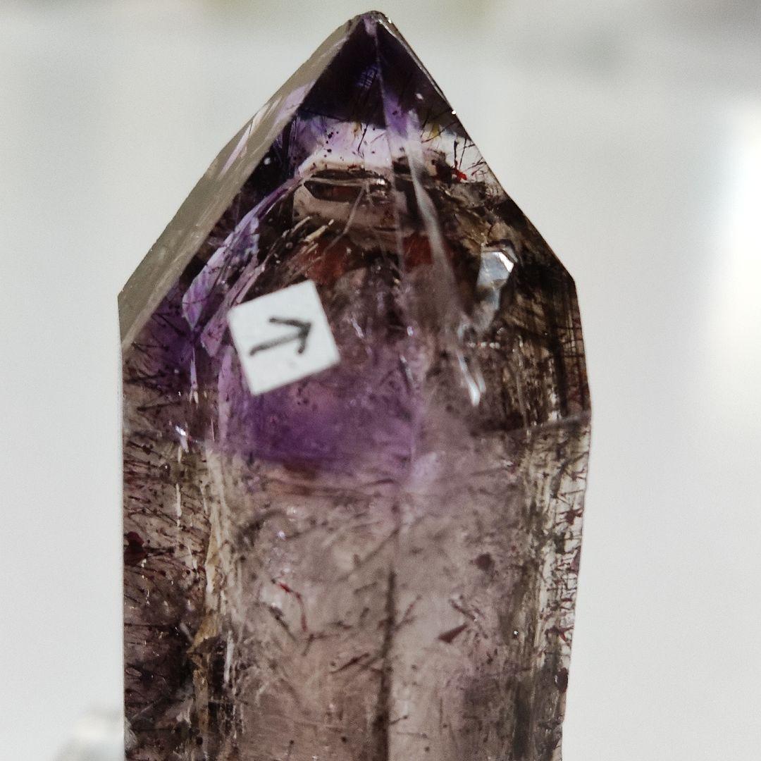パワーストーン　天然石　ジンバブエ産　水入りアメジスト　36g　No.561