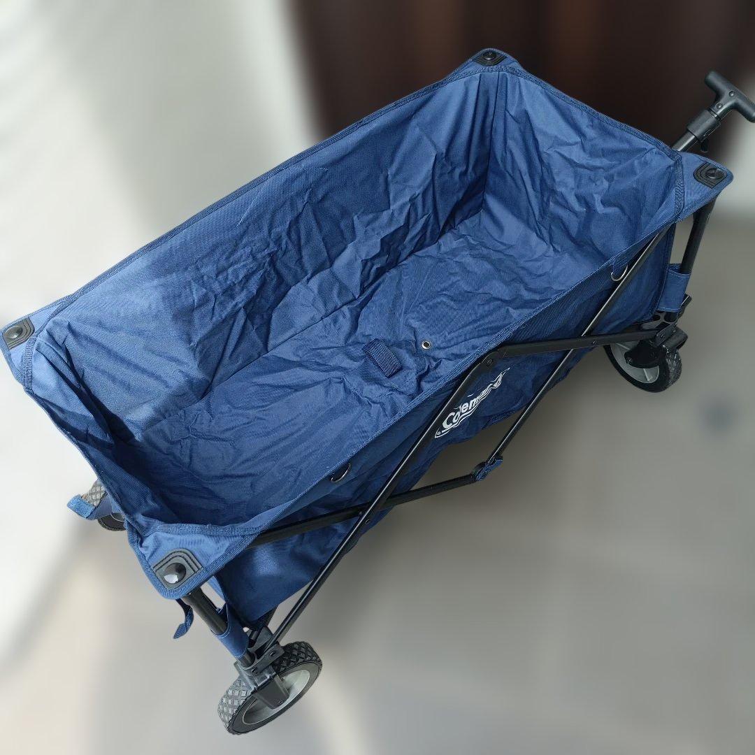 【美品】Coleman キャリーカート ネイビー