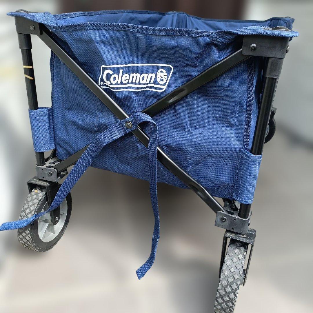 【美品】Coleman キャリーカート ネイビー
