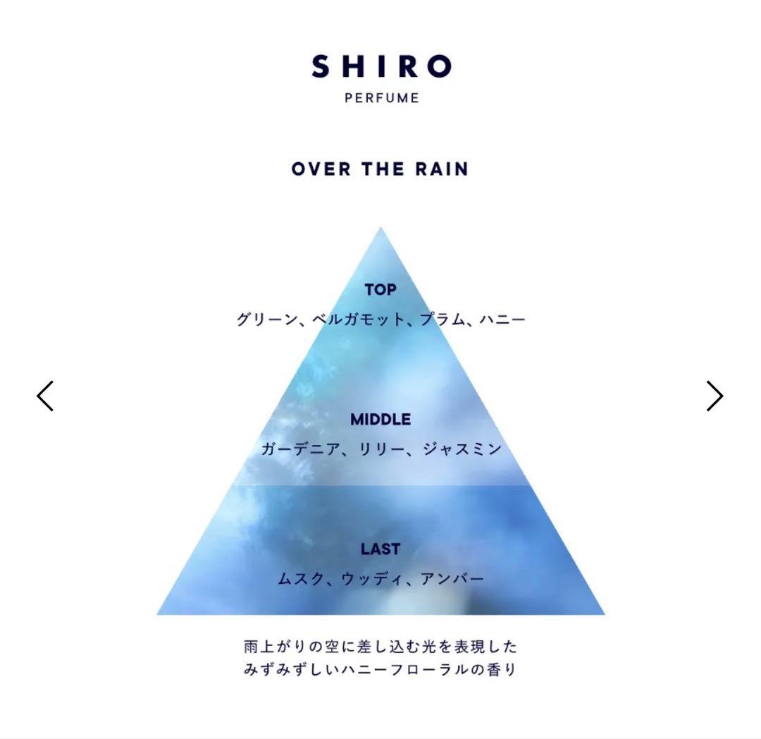 SHIRO OVER THE RAIN 50mL 香水