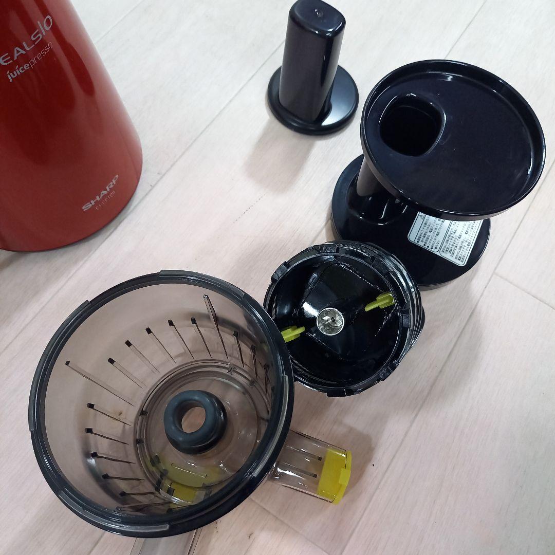 美品◎SHARP スロージューサー EJ-CP10B-R レッド 2015年製