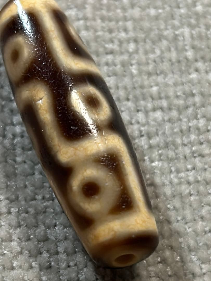 九眼天珠　ハンドメイド／送料込　匿名発送／チベット　天珠　お守り