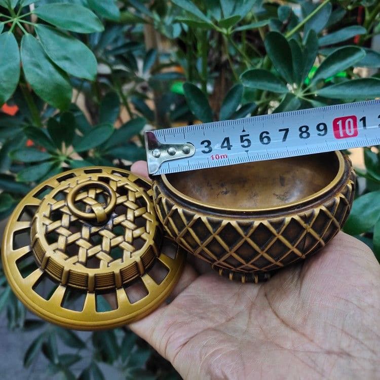 銅 細工 提灯 香炉 香道具 装飾品 現代工芸品美術品 置物