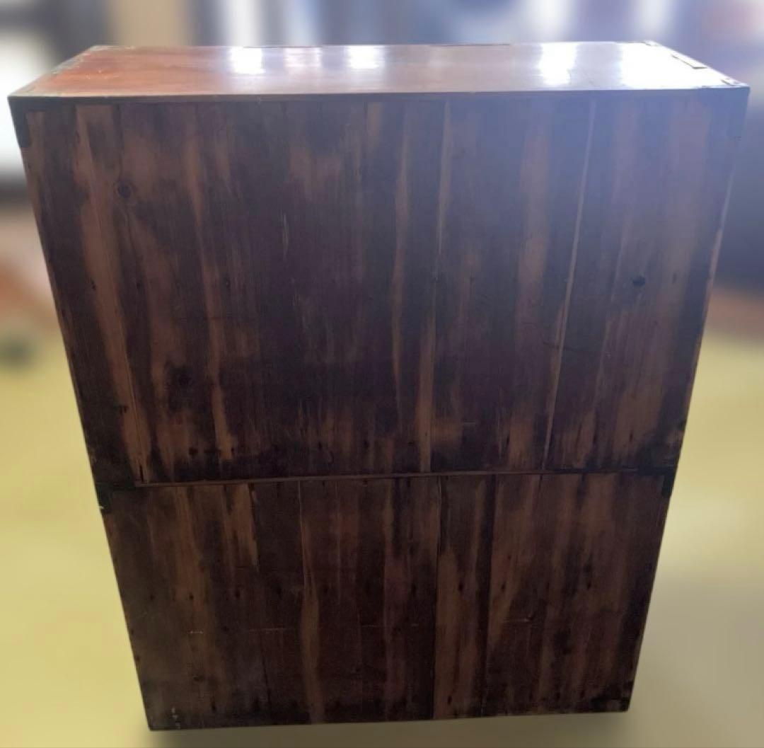 金具付き和簞笥♦️上下の下段(画像1)♦️たのめる便利用のため上下分けて出品発送