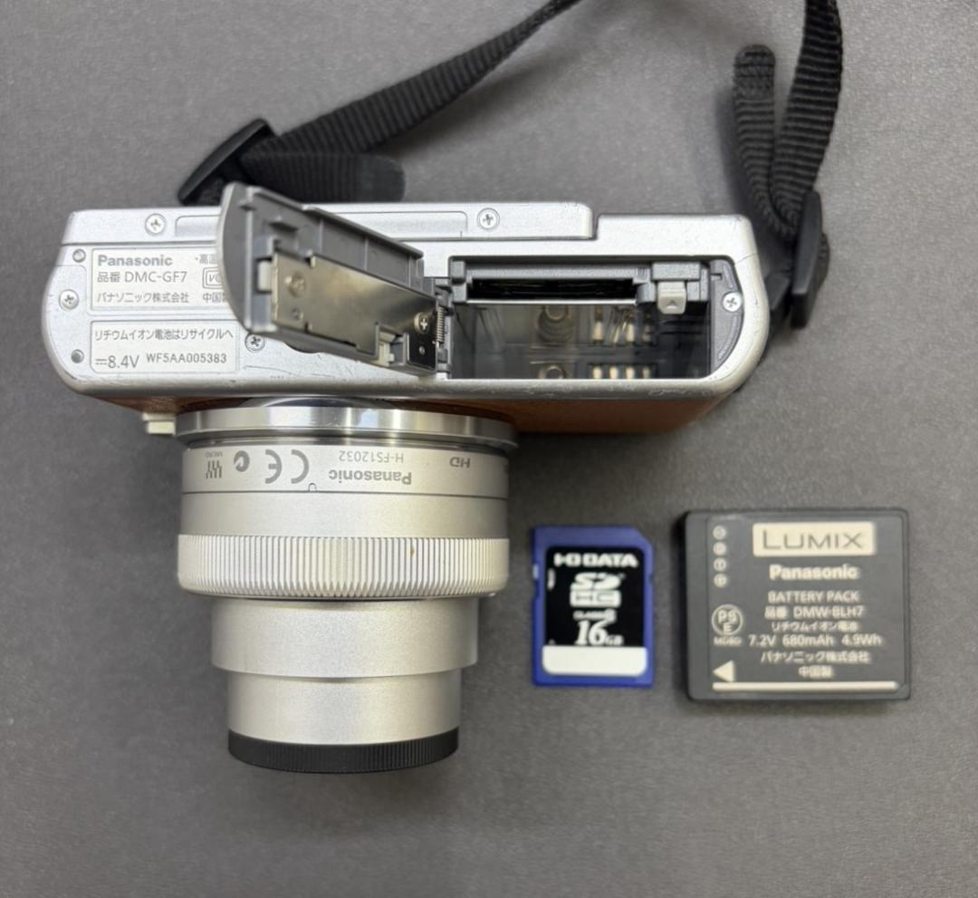 【動作確認済】LUMIX GF7W ダブルズームレンズキット 予備電池・SD付