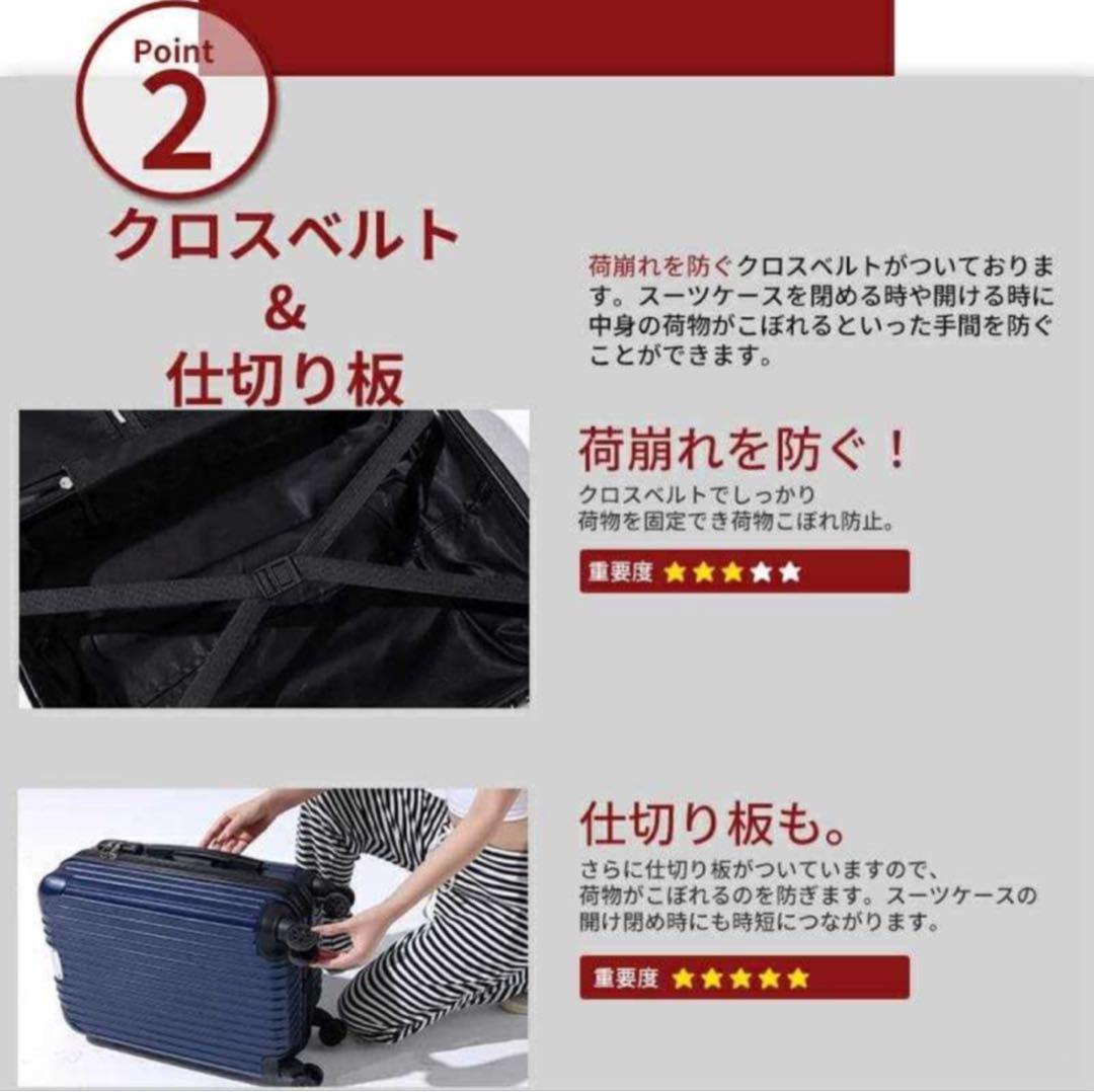 キャリーケース XL TSAロック 衝撃吸収 軽量 静穏 キャリーバッグ グレー