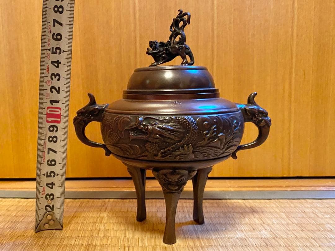 香炉　伝統工芸　高岡銅器