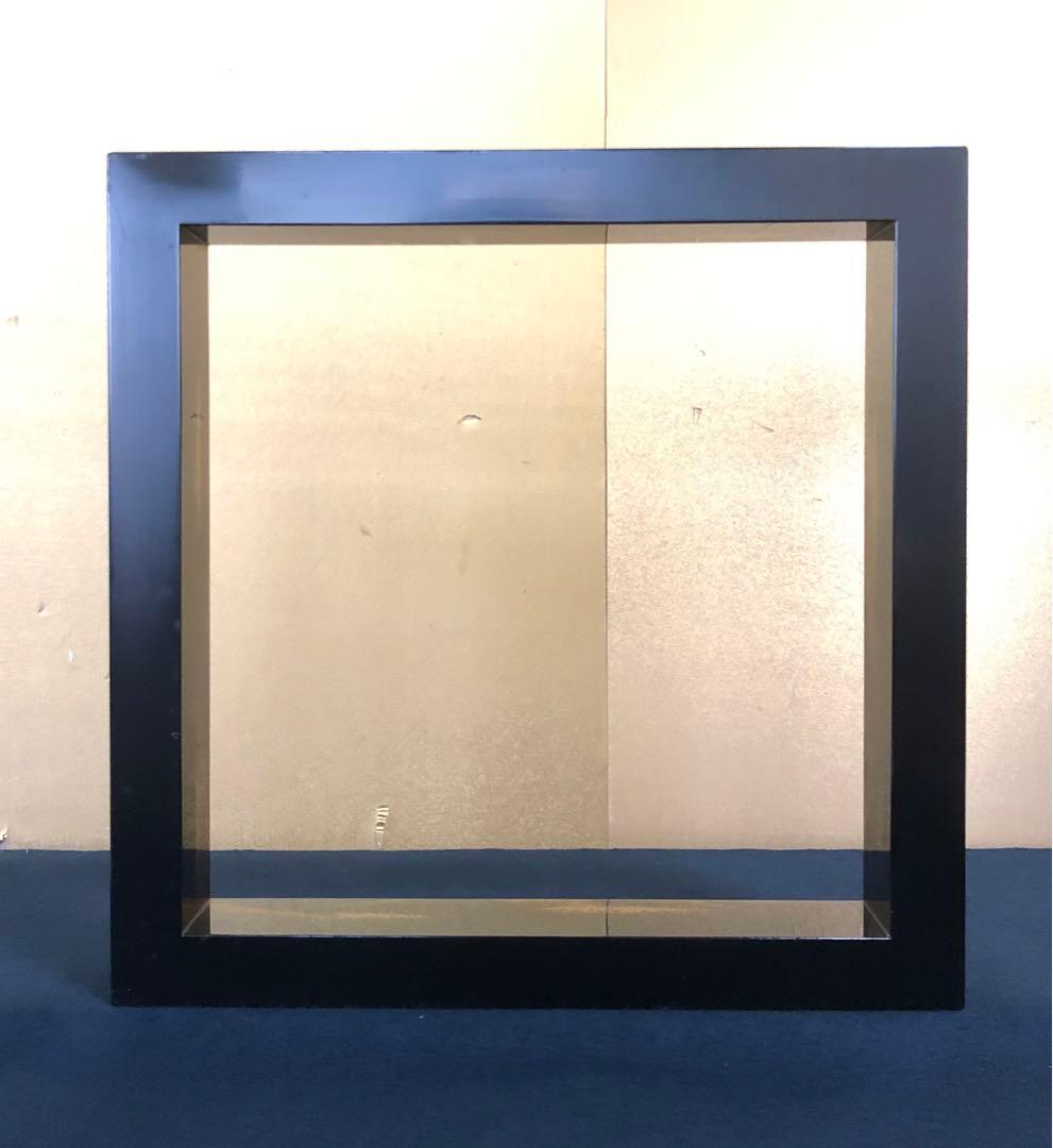 《R》茶道具 遠山蒔絵 炉縁 藤岡研斎 共布 共箱　260317A3