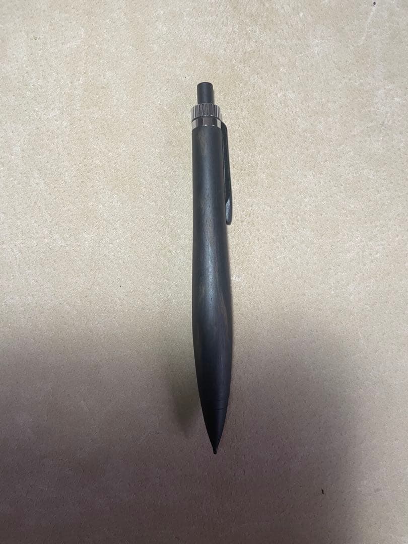 青黒檀　木軸 シャーペン　太軸 希少 KATO202 カスタムパーツ付き