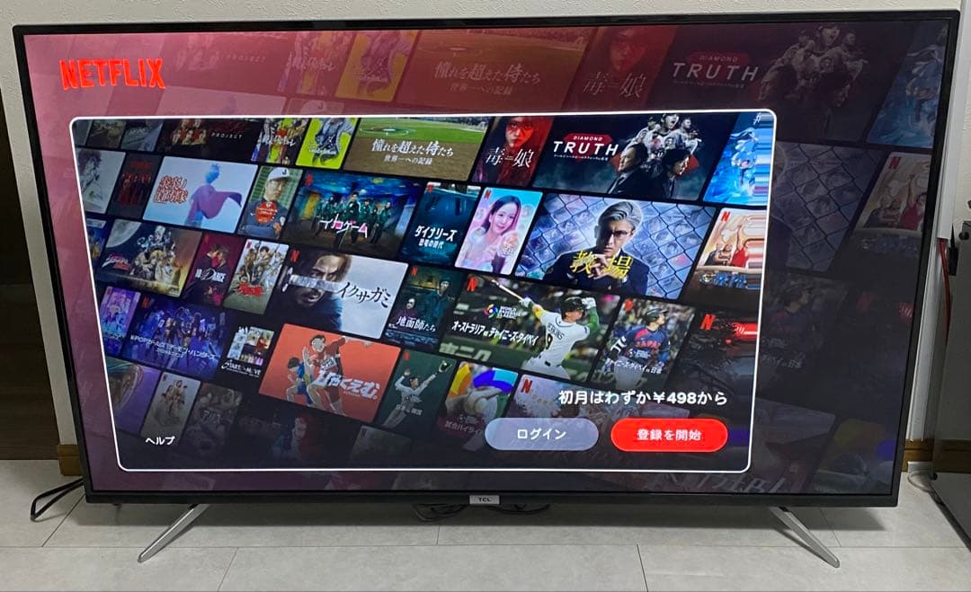 TCL スマートテレビ 55V型 55P618 4K 液晶テレビ　動画アプリ搭載