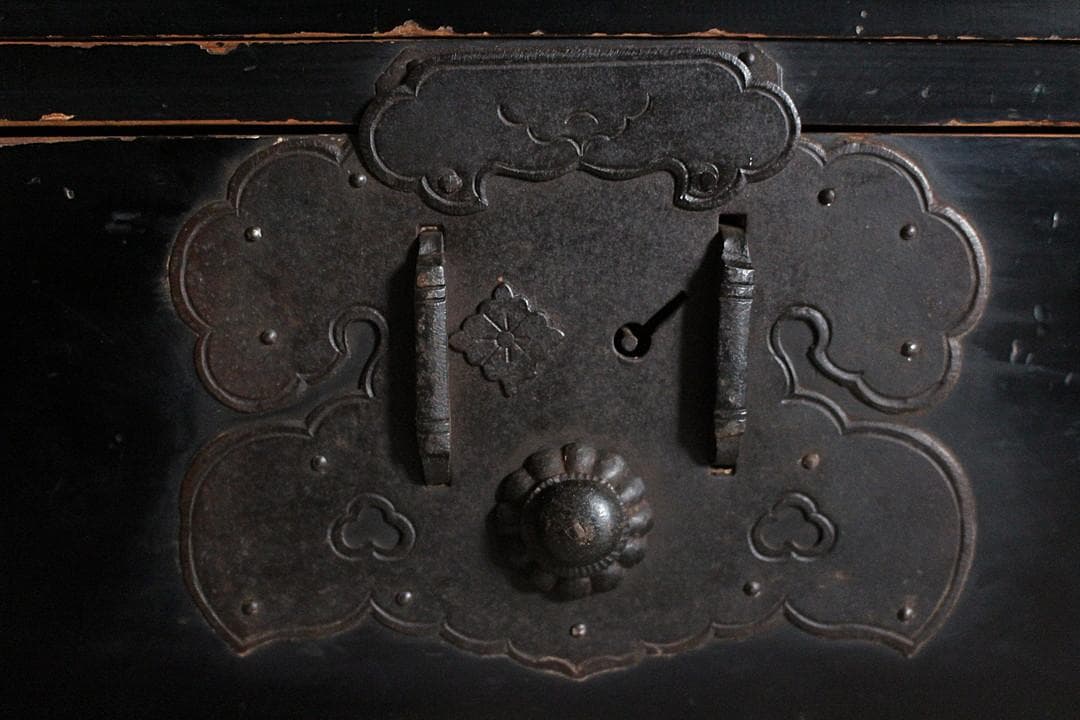 時代庄内箪笥　2段　タンス　収納　古家具　古民家　時代家具