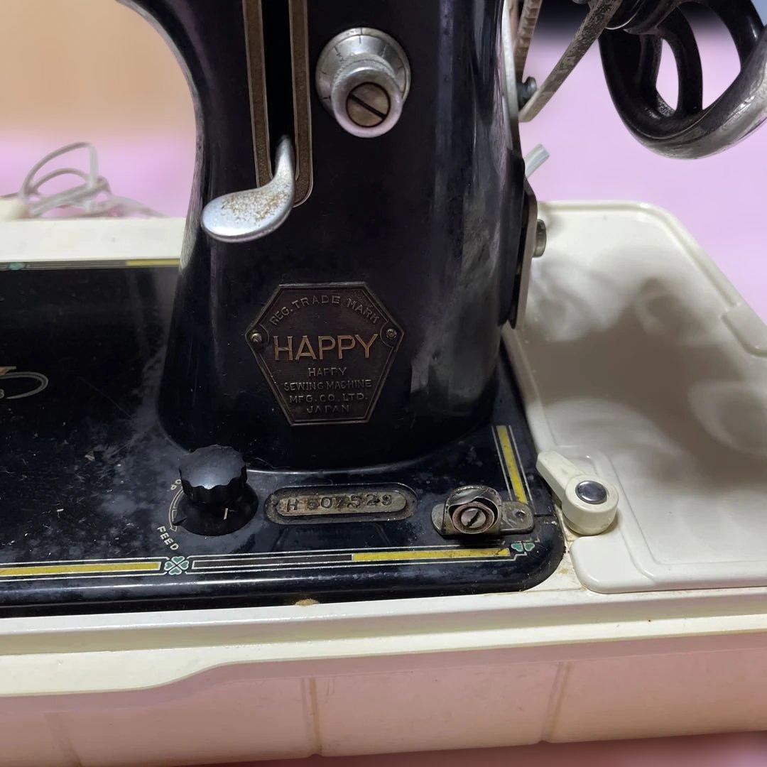 昭和レトロ HAPPY ミシン 電動 コントローラー付き ケースあり