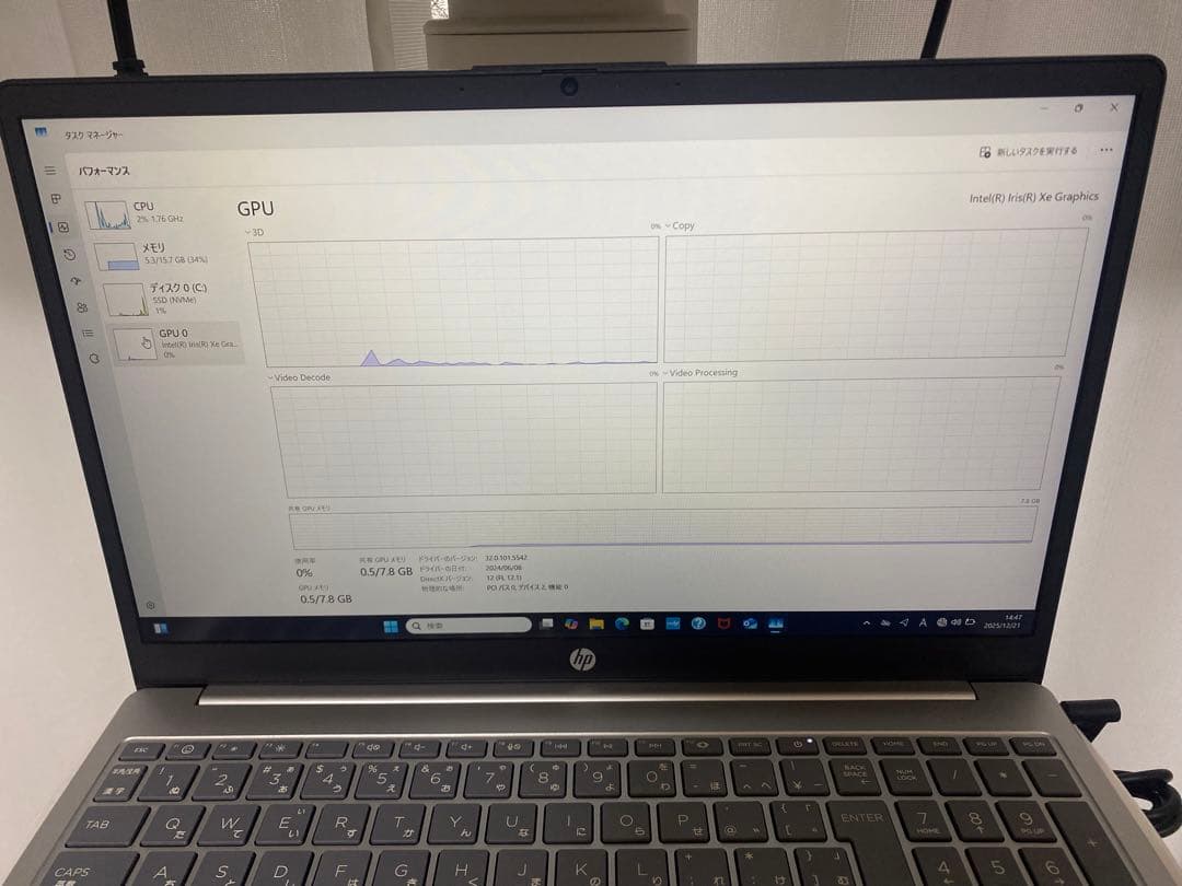 HP ノートパソコン HP 15-fd インテル