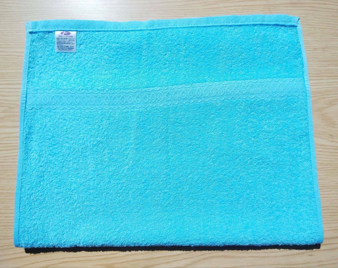 高級綿糸スカイブルーフェイスタオル20枚セット　新品泉州タオル　柔らかい質感