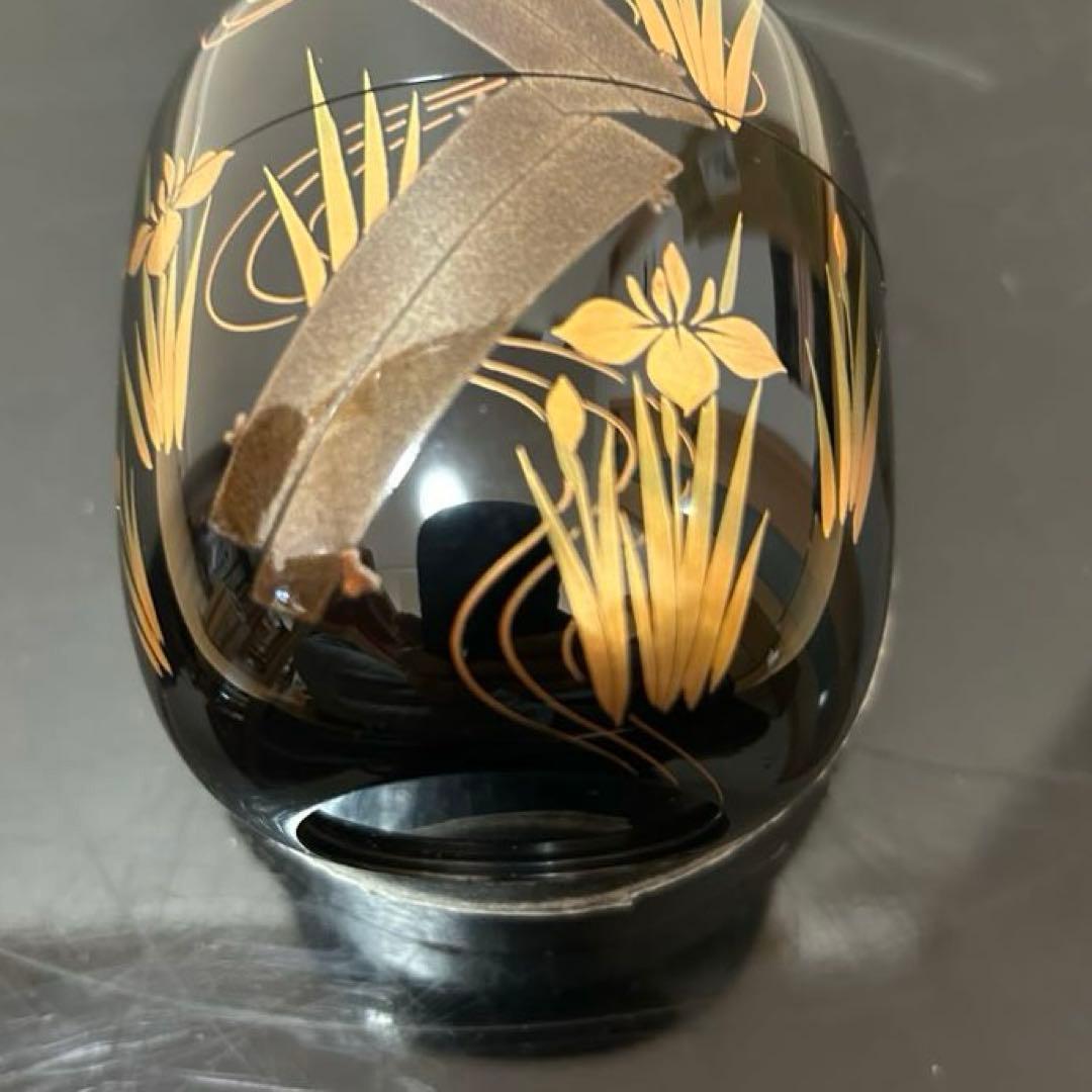 八ツ橋蒔絵大棗　茶道具懐石鵬雲斎坐忘斎淡々斎即中斎棗水指茶杓水屋茶碗釜而妙斎