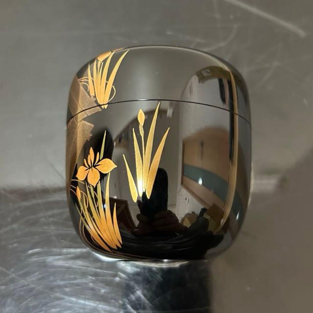 八ツ橋蒔絵大棗　茶道具懐石鵬雲斎坐忘斎淡々斎即中斎棗水指茶杓水屋茶碗釜而妙斎