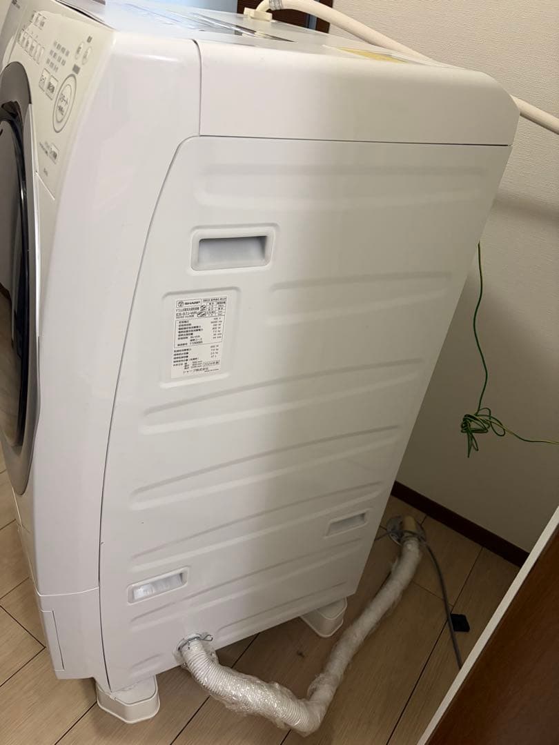 ドラム式電気洗濯乾燥機 SHARP ES-S7J-WR 2024年製 右開き