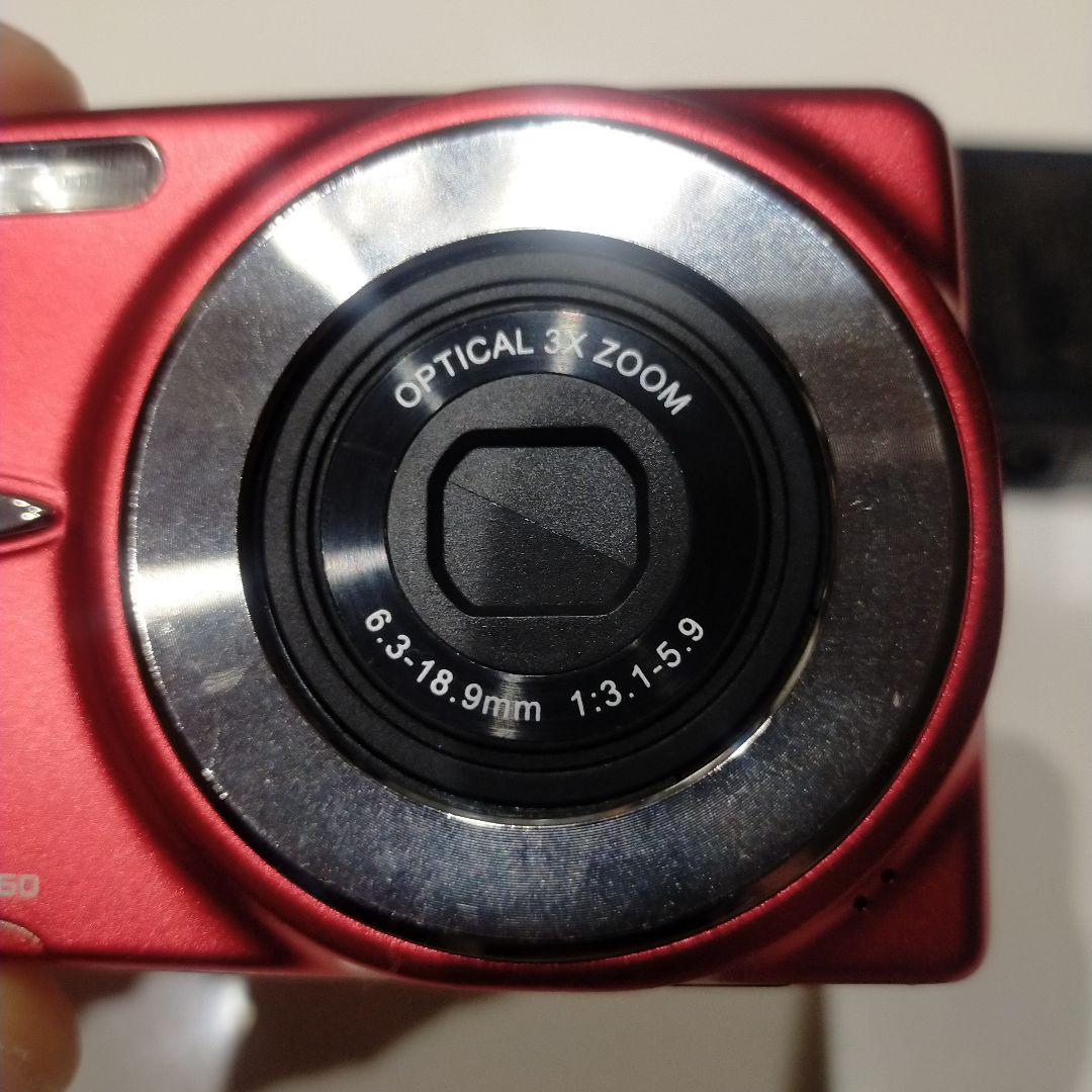 美品 動作確認 SANYO DSC-X1260 デジタルカメラ 赤 レッド