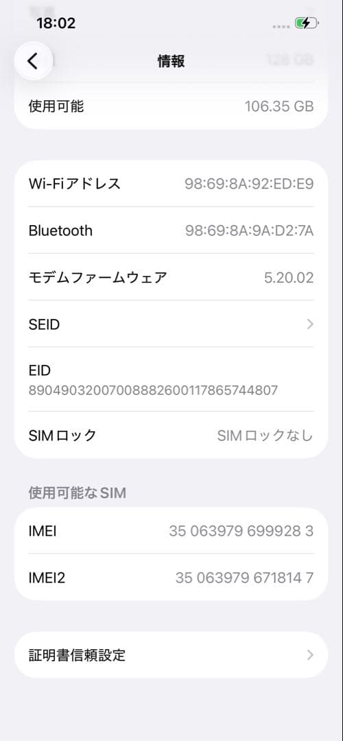 Apple iPhone 本体 グリーン　128GB