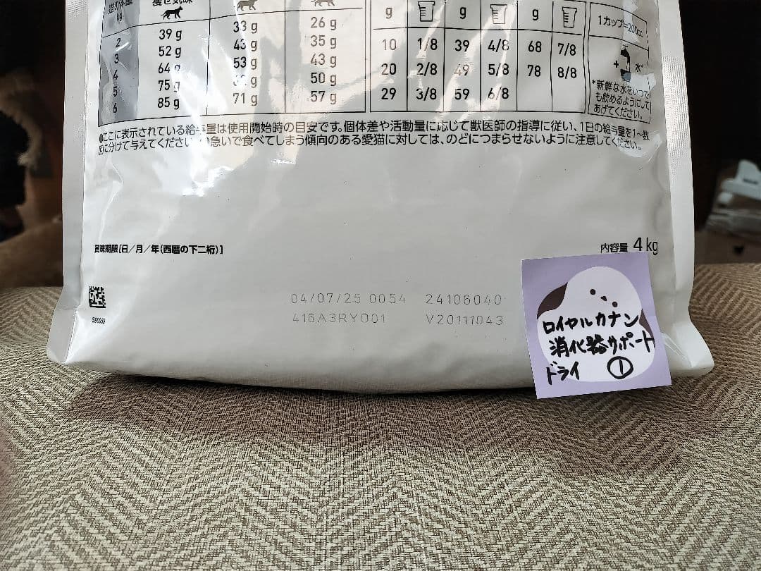  CANIN 消化器サポート ドライ 4kg