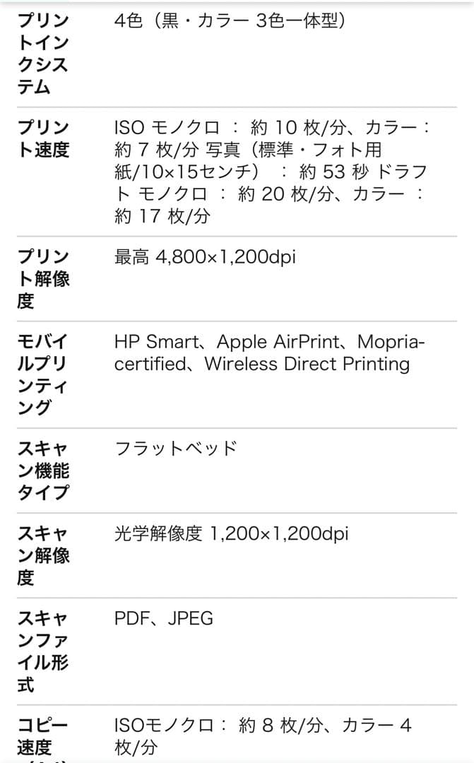 HP ENVY 6020 インクジェットプリンター