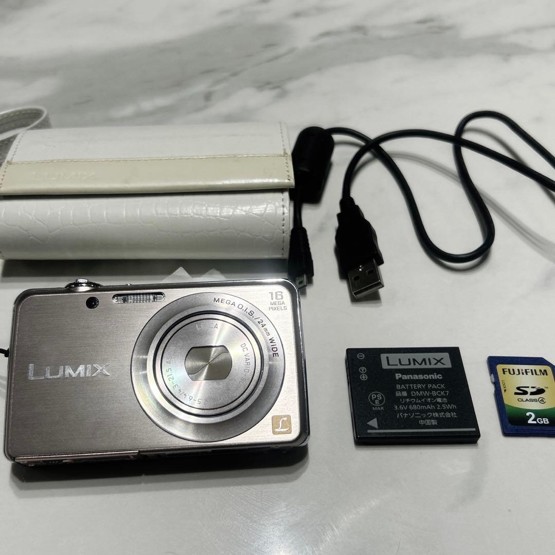 極美品 Panasonic LUMIX DMC-FH8 デジカメ ピンクゴールド