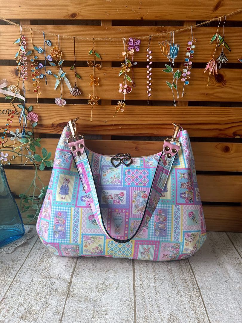 ぽんこ♡22ファブリック yukiemon バッグ長財布