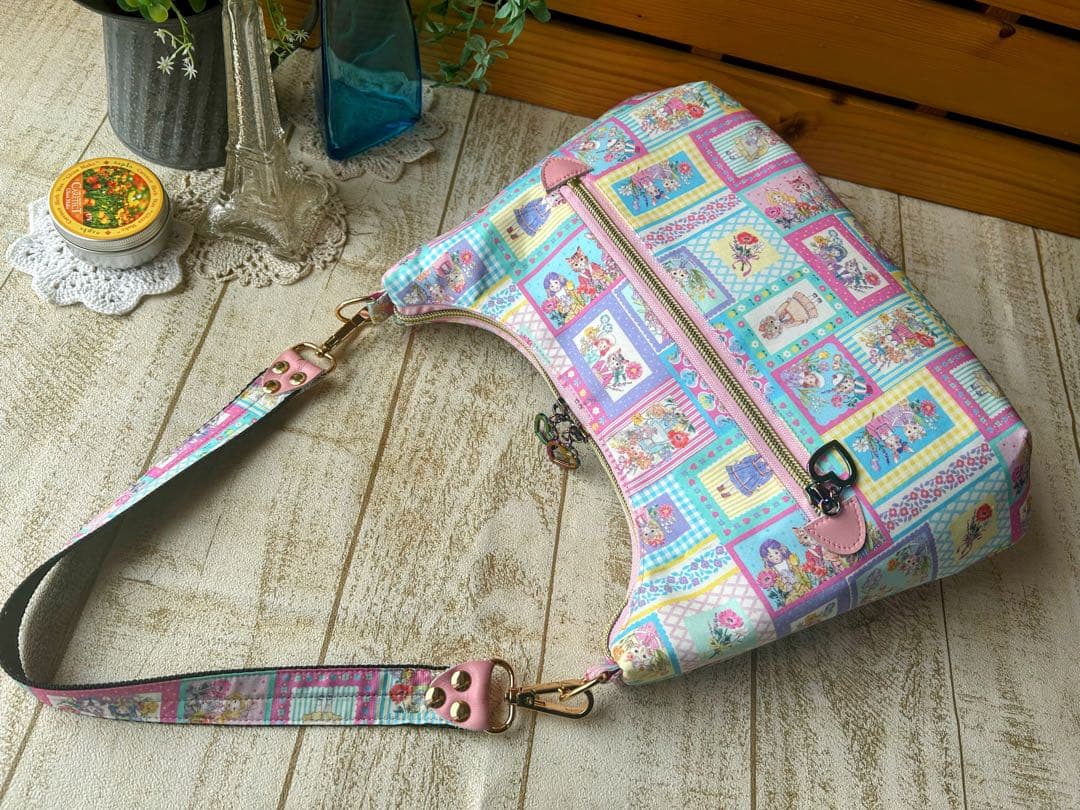ぽんこ♡22ファブリック yukiemon バッグ長財布