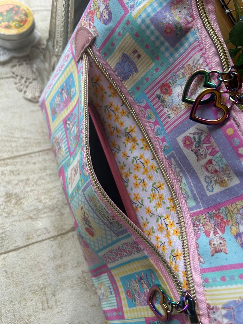 ぽんこ♡22ファブリック yukiemon バッグ長財布