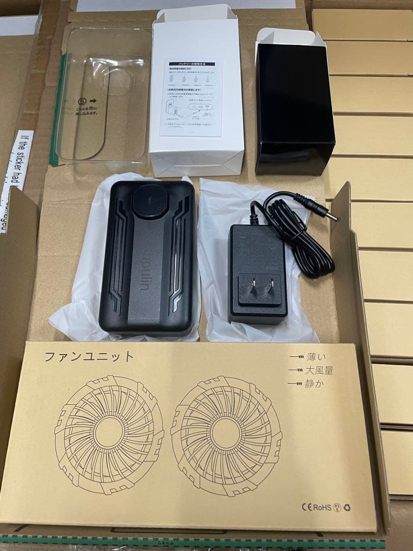 Supulin 2025年最新作 空調ウェア用 40V バッテリー＆ファンセット