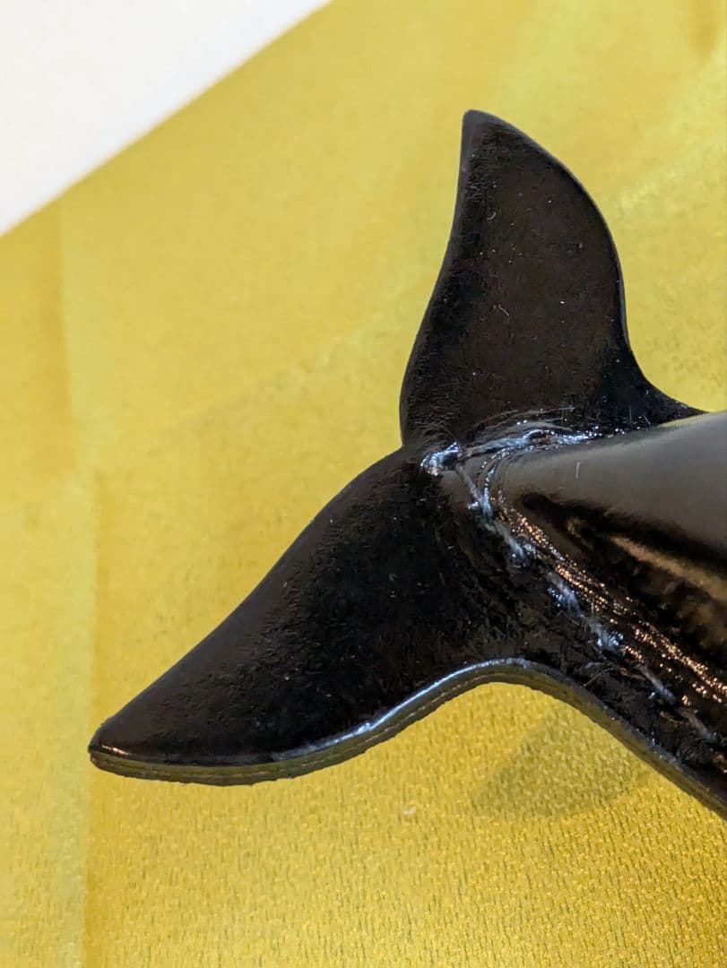 【未使用】鴻池製作所　クジラ貯金箱　本革