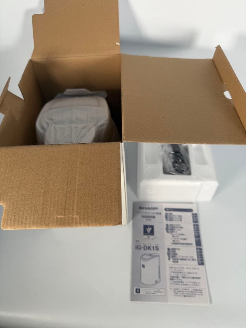 新品未使用 シャープ プラズマクラスター IG-DK1S-W