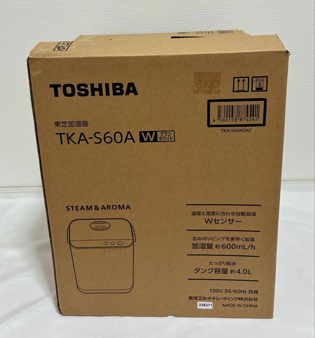 東芝 スチームファン式 加湿器 TKA-S60A グランホワイト スチームアロマ