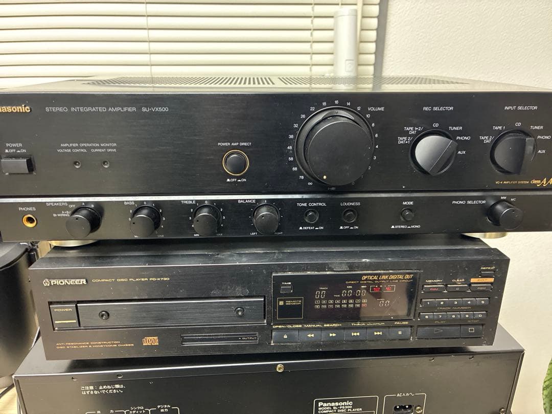 Panasonic SU-VX500 アンプ Pioneer PD-X730