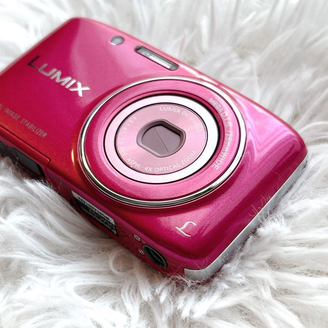 【極美品】Panasonic LUMIX DMC-S2 ピンク デジタルカメラ