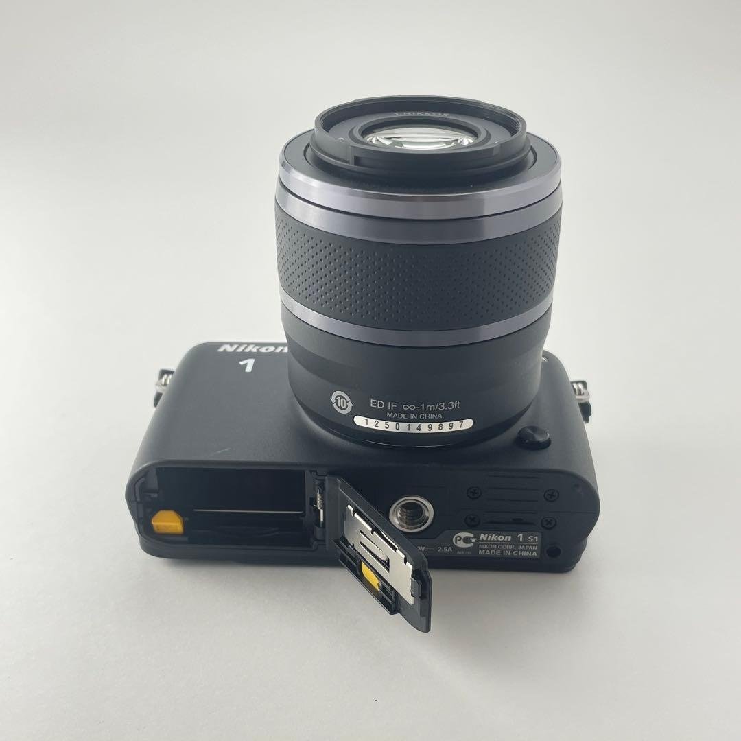 【極上美品・返品保証】Nikon1 S1ブラック 30-110mmレンズキット