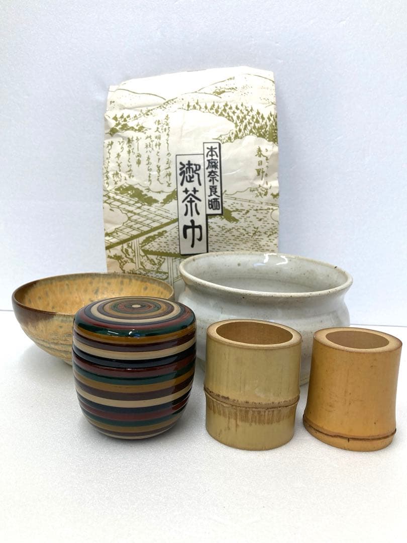 茶道具セット 茶道お点前セット 旅持ち茶箱入りお点前セット和食器