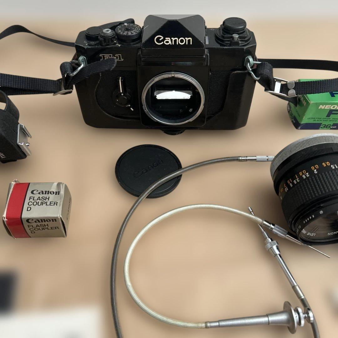 Canon F-1 フィルム一眼レフカメラ　付属品まとめてセット