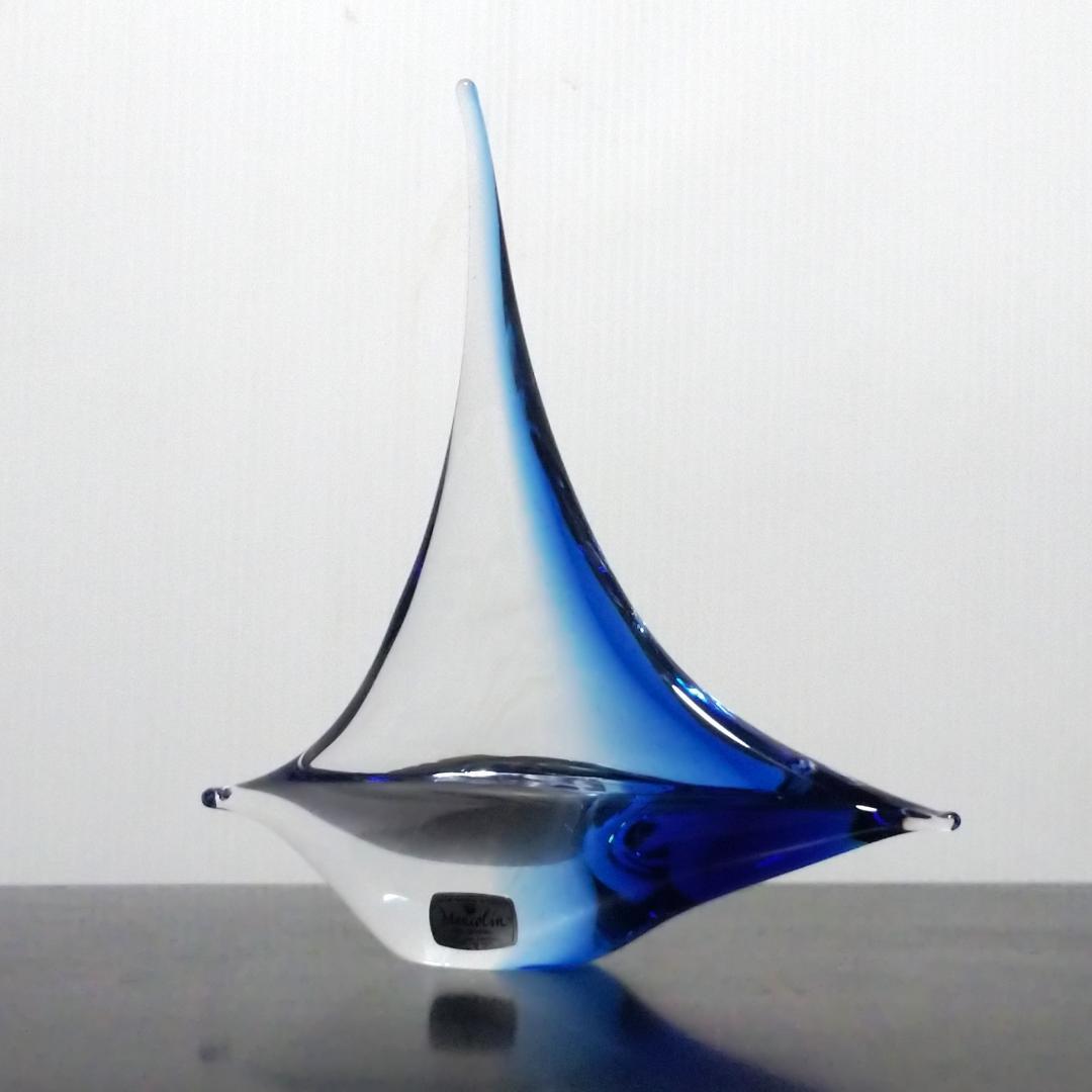 Marcolin Art Crystal マルコリン クリスタル ボート 船 青