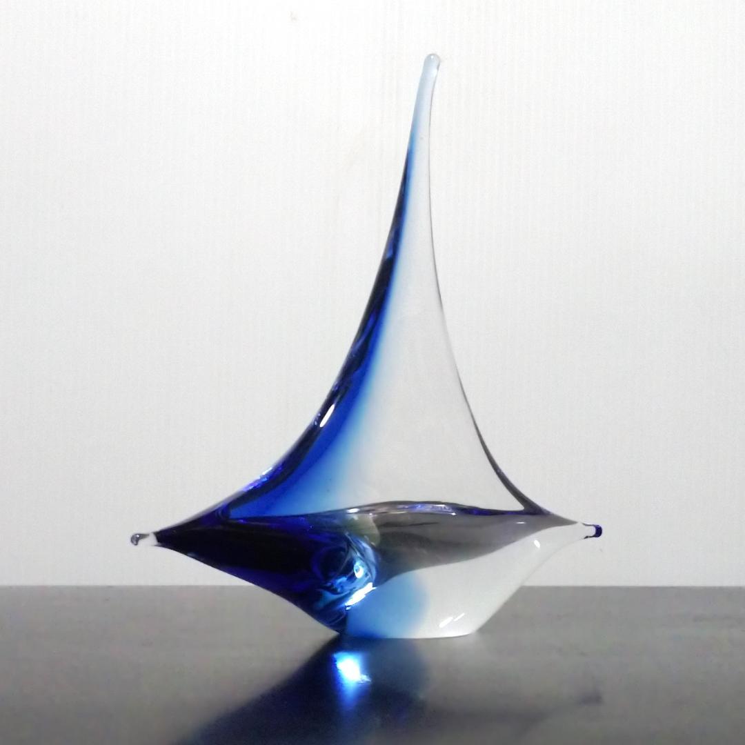 Marcolin Art Crystal マルコリン クリスタル ボート 船 青