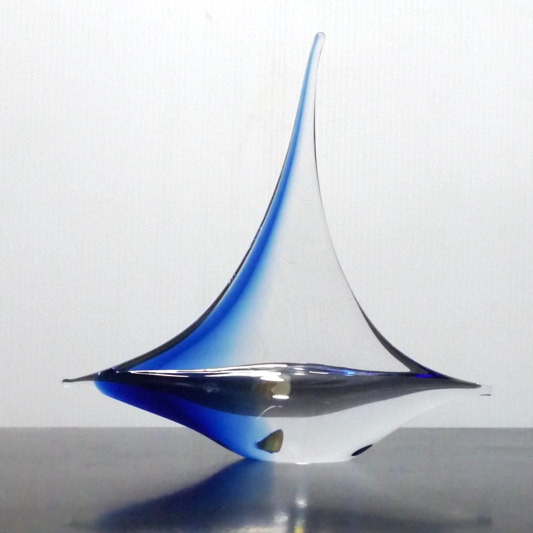 Marcolin Art Crystal マルコリン クリスタル ボート 船 青