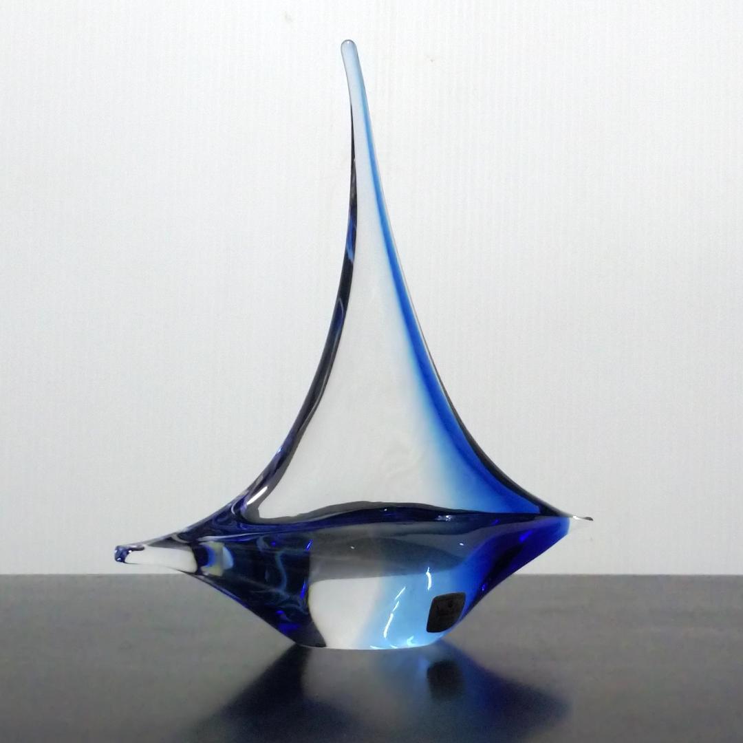 Marcolin Art Crystal マルコリン クリスタル ボート 船 青
