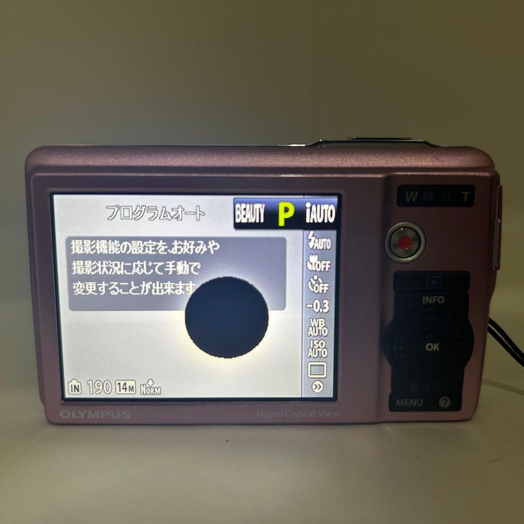 美品　OLYMPUS μ-5010 ピンク デジカメ オールドコンデジ